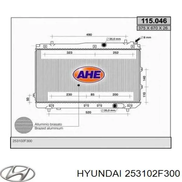 253102F300 Hyundai/Kia Chłodnica silnika