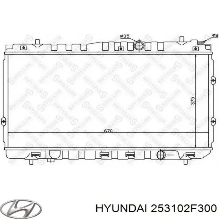 Chłodnica silnika Hyundai/Kia 253102F300 cena, od 47,74 USD