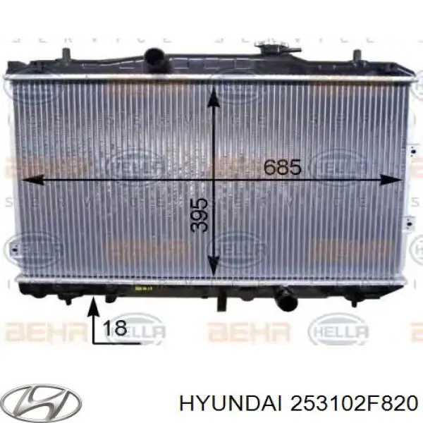 253102F820 Hyundai/Kia Chłodnica silnika