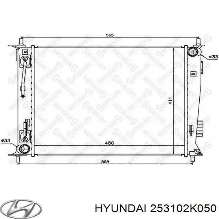 Chłodnica silnika 253102K050 Hyundai/Kia