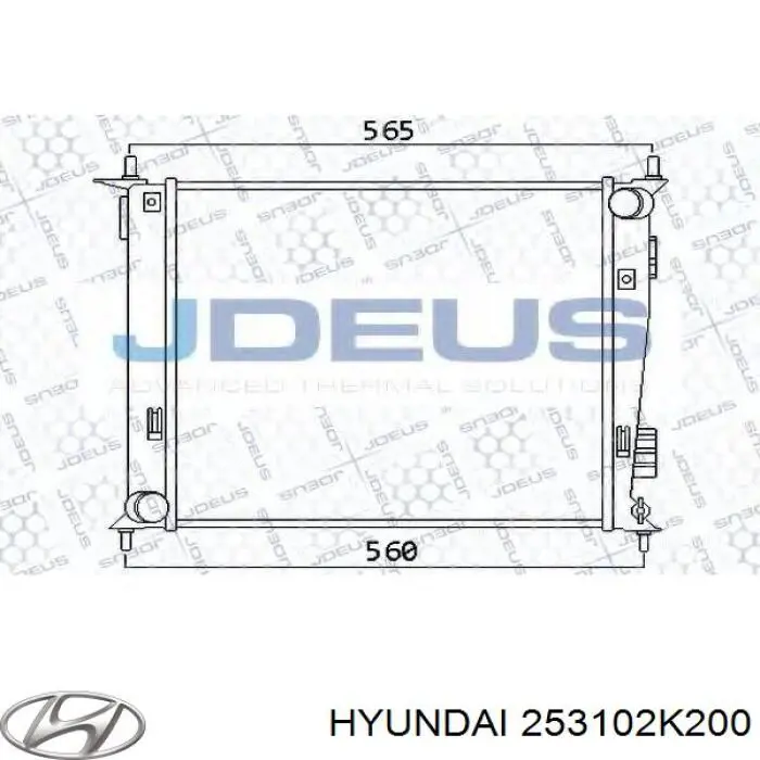 Chłodnica silnika Hyundai/Kia 253102K200 cena, od 118,29 USD