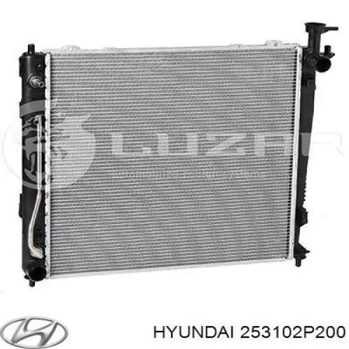 Chłodnica silnika Hyundai/Kia 253102P200 cena, od 133,95 USD