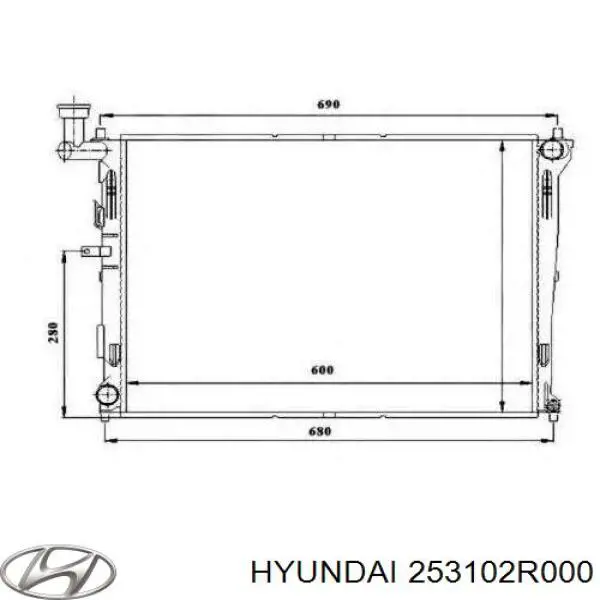 Chłodnica silnika Hyundai/Kia 253102R000 cena, od 109,63 USD