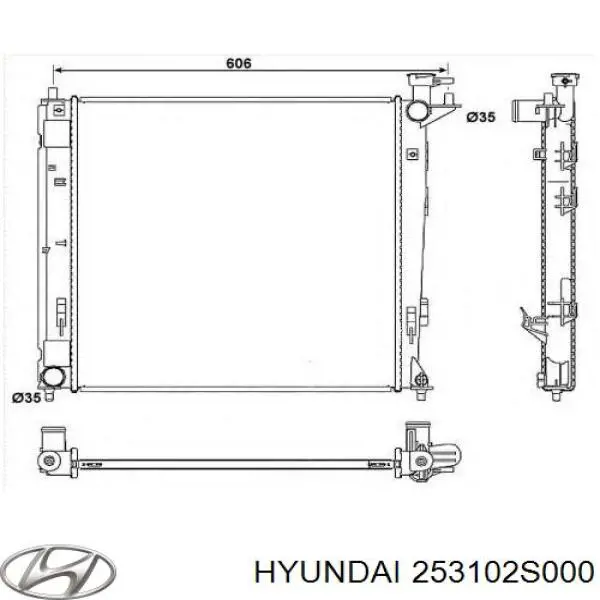 253102S000 Hyundai/Kia Chłodnica silnika