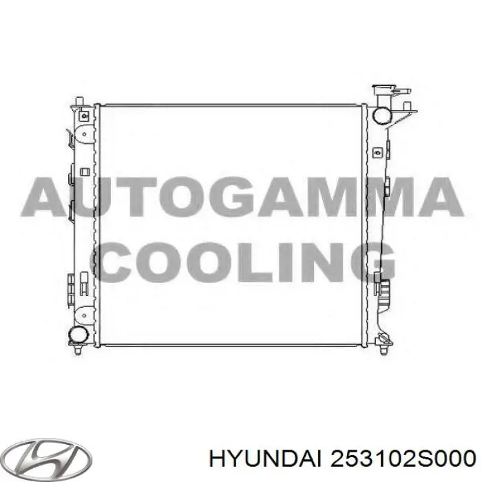 Chłodnica silnika Hyundai/Kia 253102S000 cena, od 73,76 USD