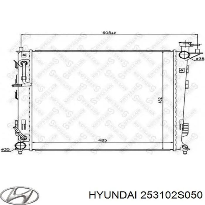 Chłodnica silnika 253102S050 Hyundai/Kia
