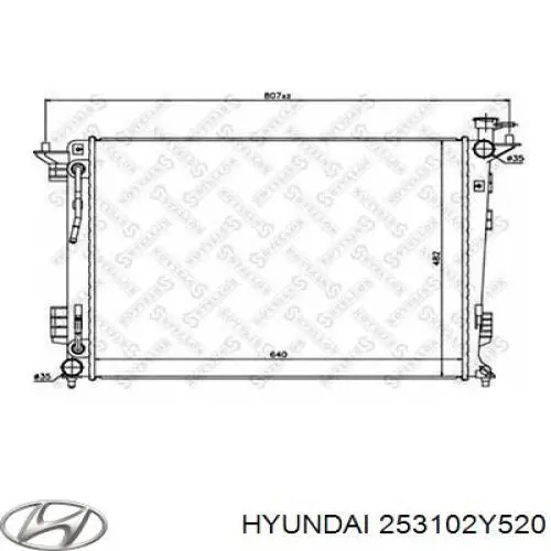 Do koszyka 253102Y520 Hyundai/Kia Chłodnica silnika