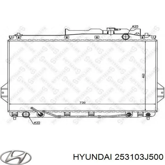 Chłodnica silnika Hyundai/Kia 253103J500 cena, od 119,37 USD