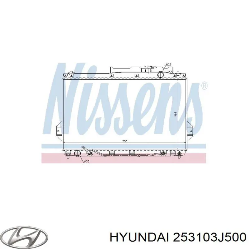 253103J500 Hyundai/Kia Chłodnica silnika