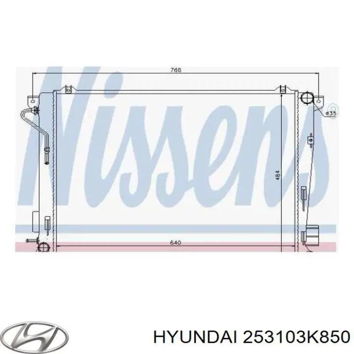 253103K850 Hyundai/Kia Chłodnica silnika
