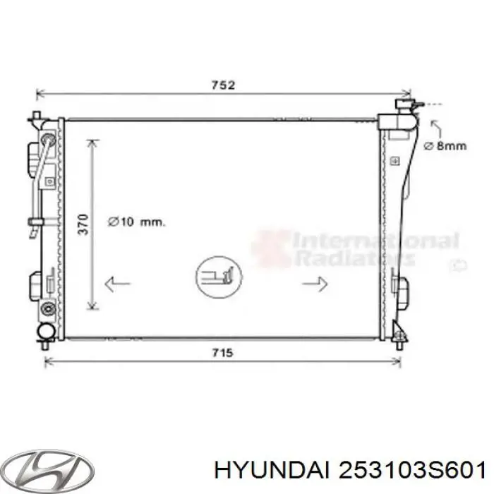 Chłodnica silnika Hyundai/Kia 253103S601 cena, od 158,14 USD