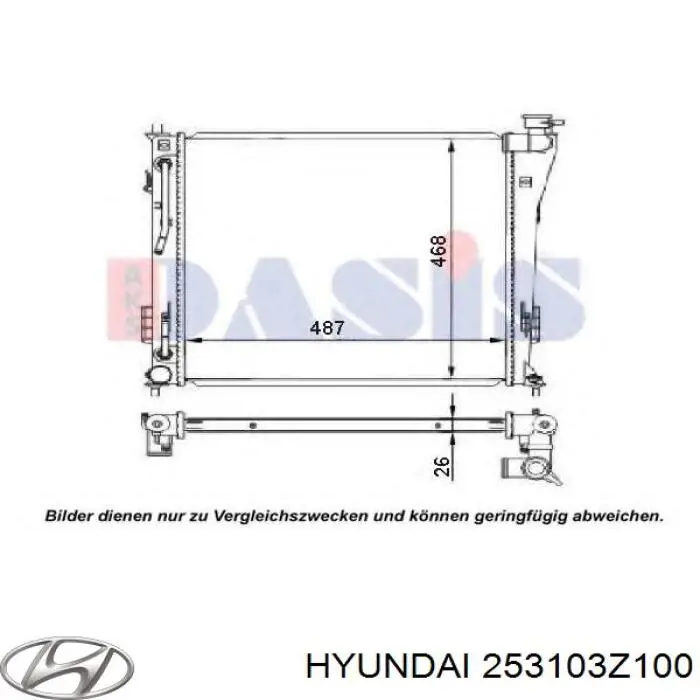 253103Z100 Hyundai/Kia Chłodnica silnika