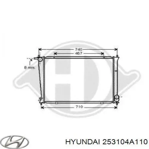 Chłodnica silnika Hyundai/Kia 253104A110