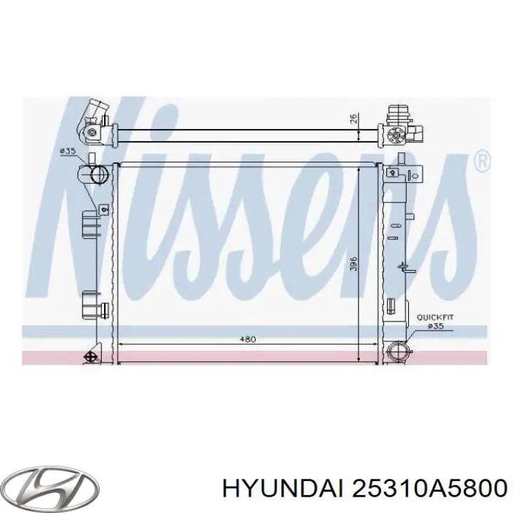 25310A5800 Hyundai/Kia Chłodnica silnika