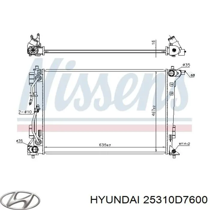 25310D7600 Hyundai/Kia Chłodnica silnika