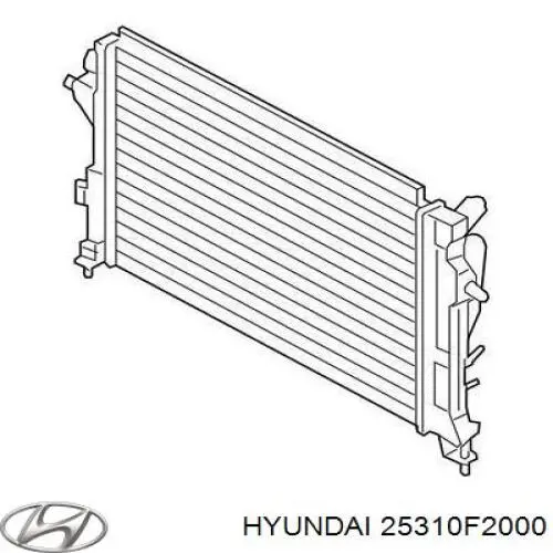 Chłodnica silnika Hyundai/Kia 25310F2000 cena, od 115,19 USD