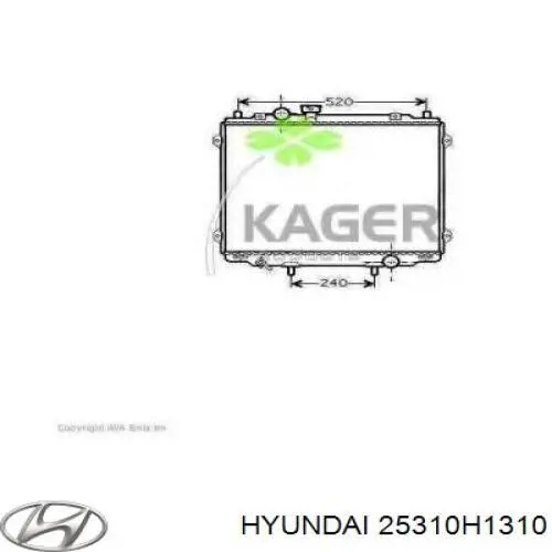 Chłodnica silnika Hyundai/Kia 25310H1310 cena, od 189,27 USD