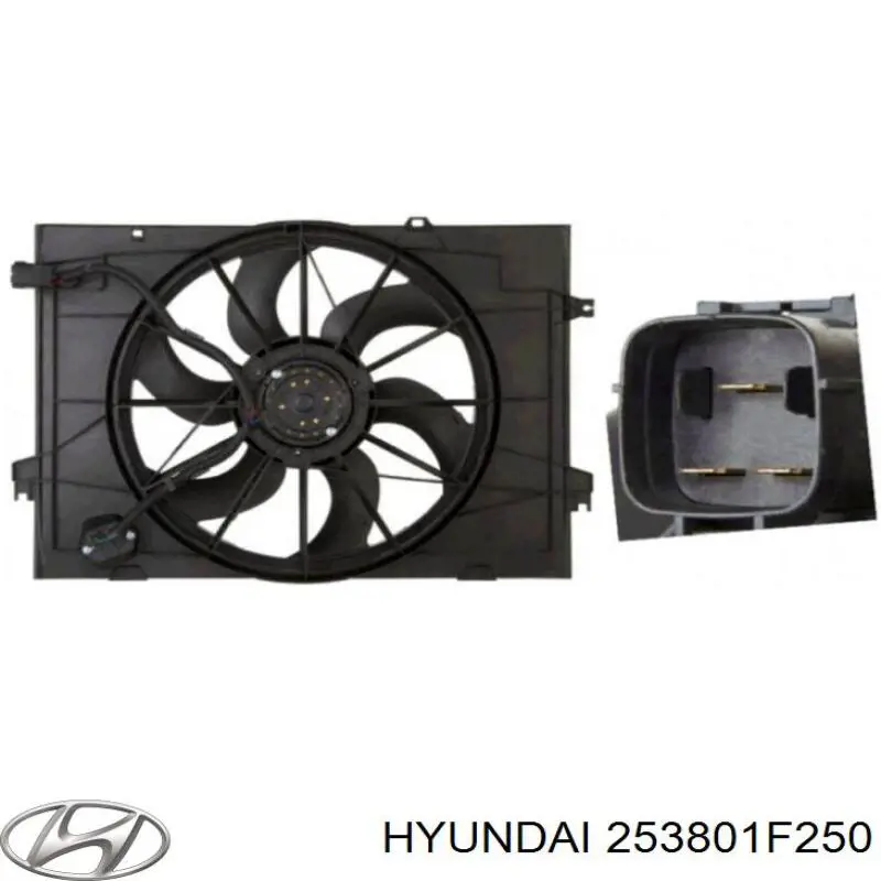 Dyfuzor chłodnicy, w komplecie z silnikiem i wirnikiem Hyundai/Kia 253801F250 cena, od 104,88 USD