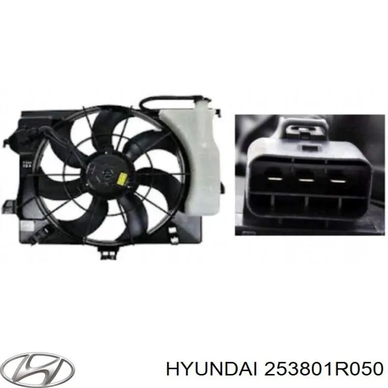 Dyfuzor chłodnicy, w komplecie z silnikiem i wirnikiem Hyundai/Kia 253801R050 cena, od 103,86 USD