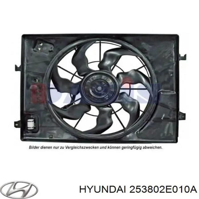 Dyfuzor chłodnicy, w komplecie z silnikiem i wirnikiem Hyundai/Kia 253802E010A cena, od 109,34 USD
