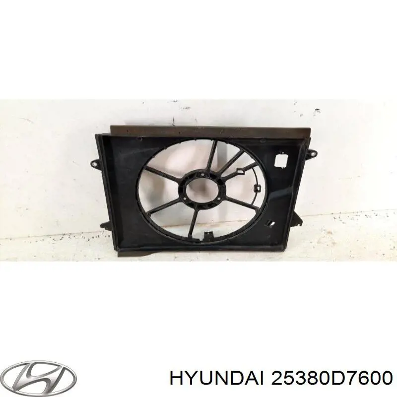 25380D7600 Hyundai/Kia Dyfuzor chłodnicy, w komplecie z silnikiem i wirnikiem