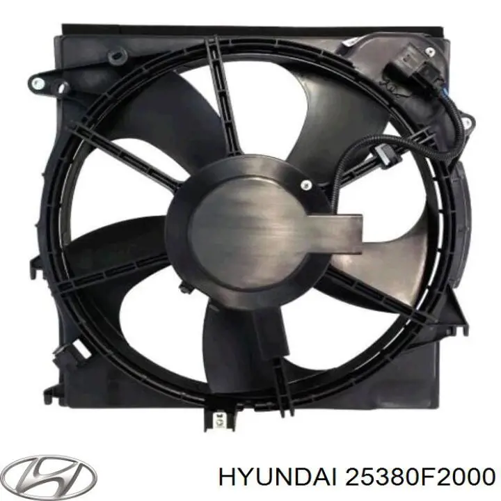 Dyfuzor chłodnicy, w komplecie z silnikiem i wirnikiem Hyundai/Kia 25380F2000 cena, od 99,59 USD