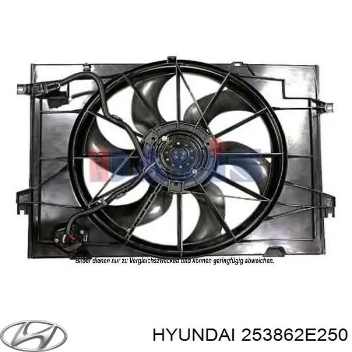 Silniczek wentylatora chłodzenia Hyundai/Kia 253862E250 cena, od 52,78 USD