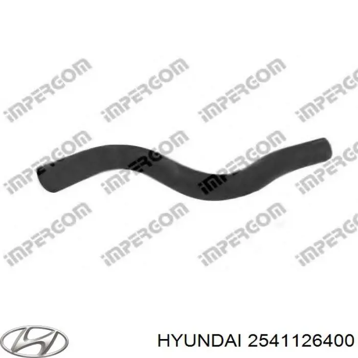Do koszyka Przewód (króciec) chłodnicy górny Hyundai Santa Fe I SM