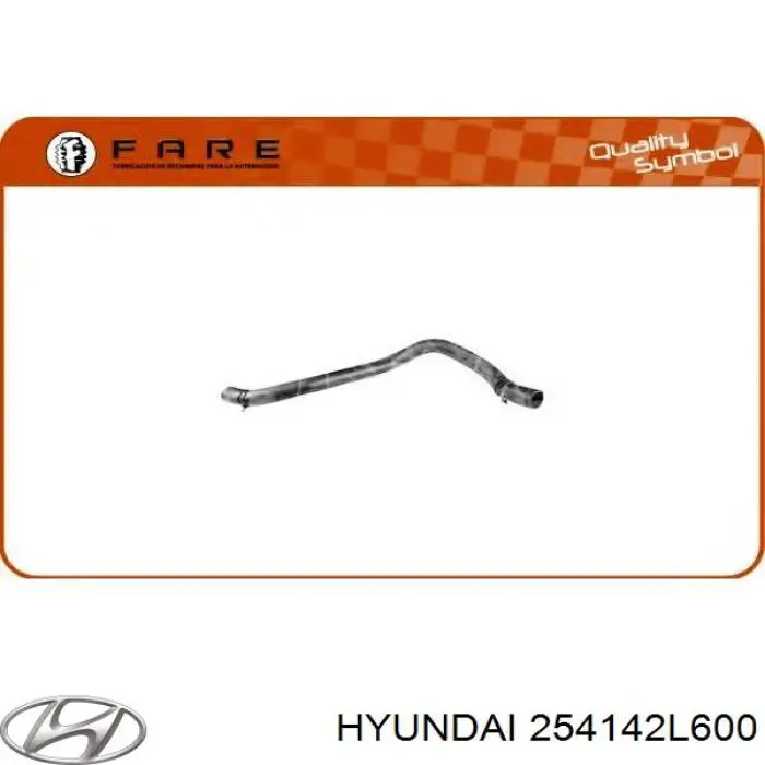 Przewód (króciec) chłodnicy górny Hyundai/Kia 254142L600 cena, od 42,35 USD