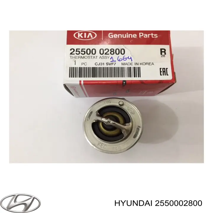 Do koszyka 2550002800 Hyundai/Kia Termostat