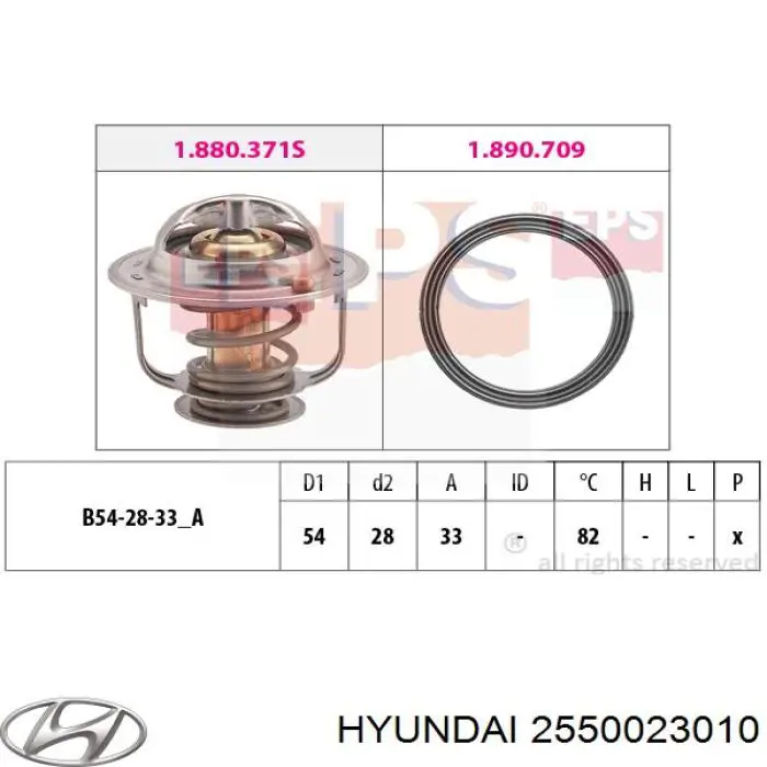 Termostat Hyundai/Kia 2550023010