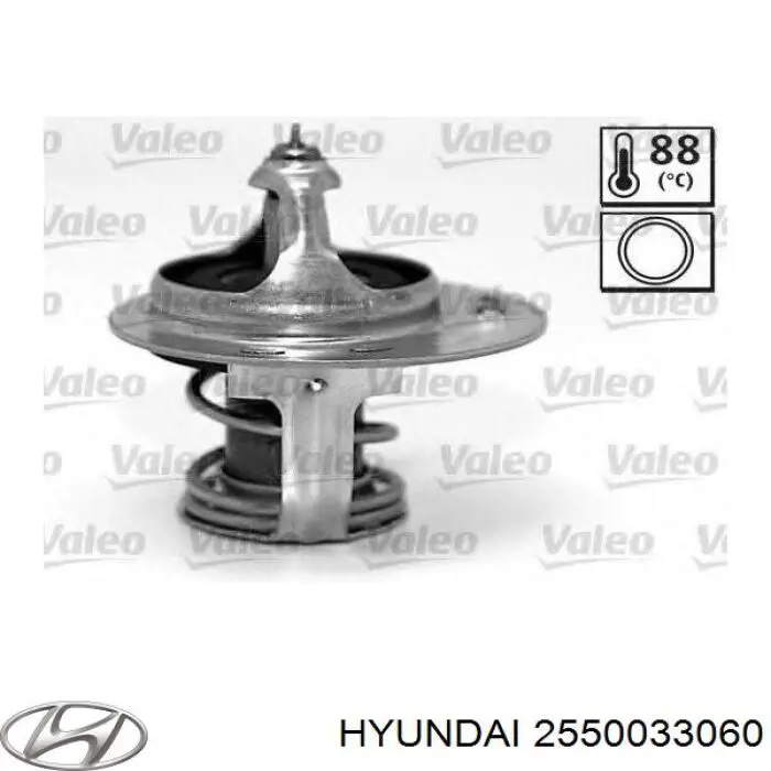 Termostat Hyundai/Kia 2550033060 cena, od 7,71 USD