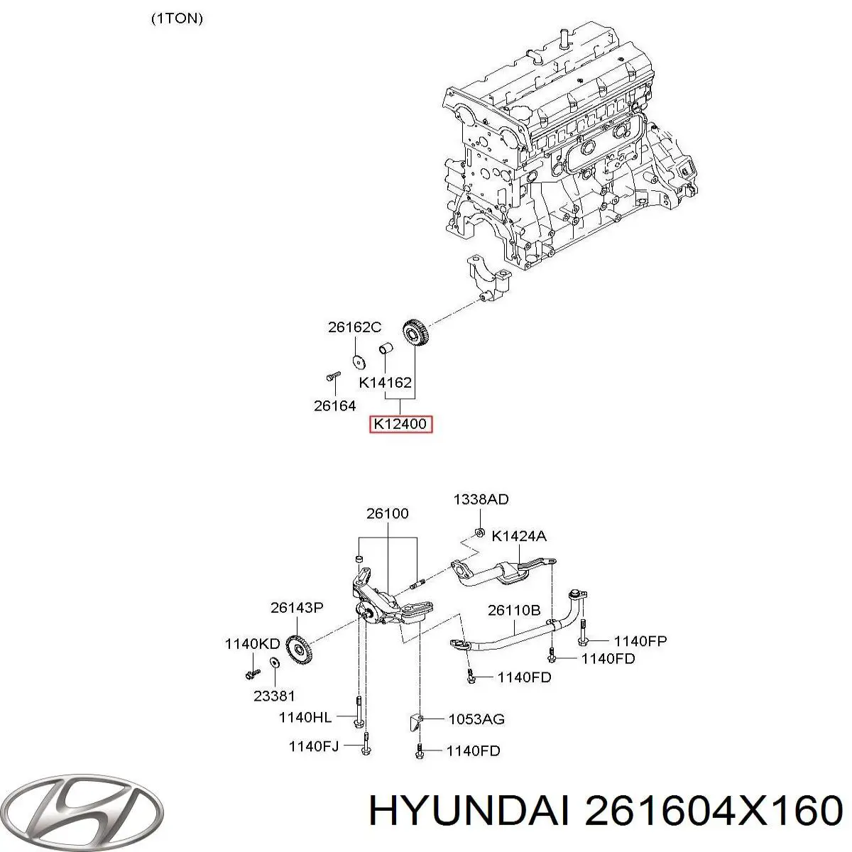  Hyundai/Kia 261604X160 cena, od 80,13 USD
