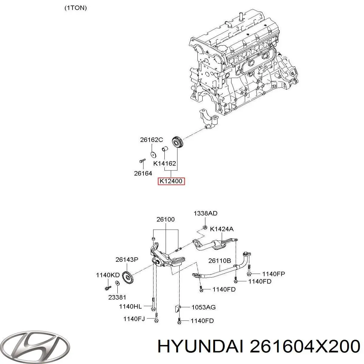  Hyundai/Kia 261604X200 cena, od 80,13 USD