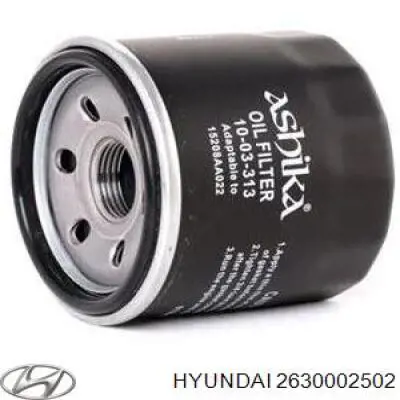 Filtr oleju Hyundai/Kia 2630002502 cena, od 7,91 USD