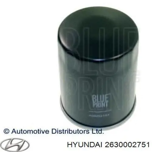 Filtr oleju Hyundai/Kia 2630002751 cena, od 6,84 USD