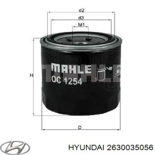2630035056 Hyundai/Kia Filtr oleju