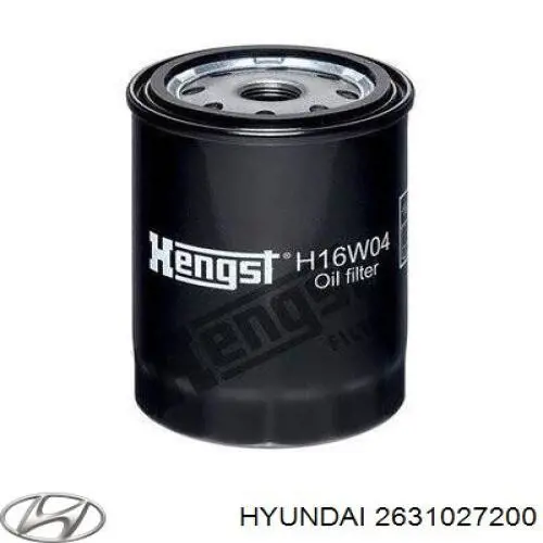 Filtr oleju Hyundai/Kia 2631027200 cena, od 9,31 USD
