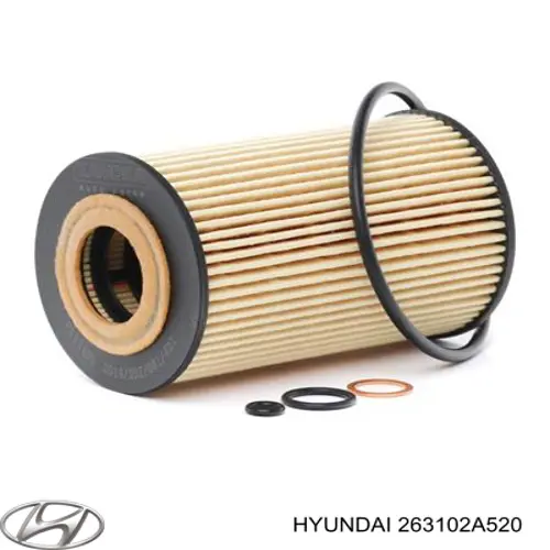 Do koszyka 263102A520 Hyundai/Kia Filtr oleju