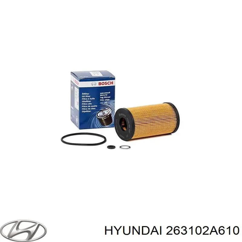 Do koszyka 263102A610 Hyundai/Kia Filtr oleju
