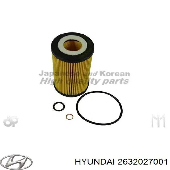Do koszyka 2632027001 Hyundai/Kia Filtr oleju