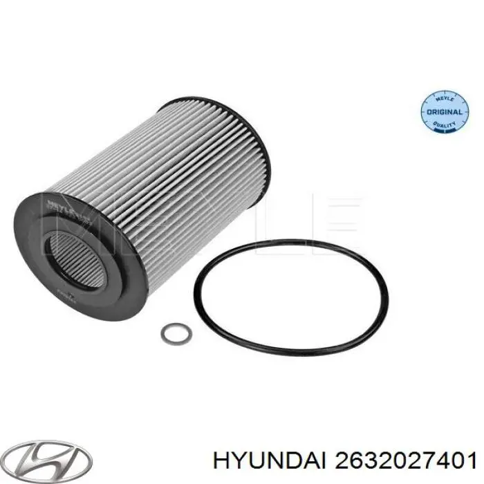 Do koszyka 2632027401 Hyundai/Kia Filtr oleju