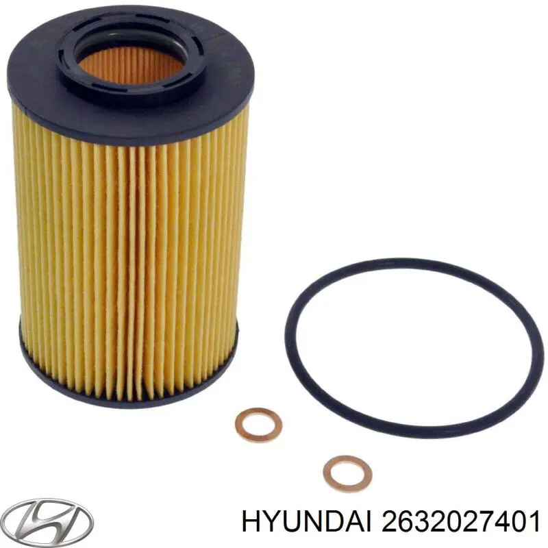 Filtr oleju Hyundai/Kia 2632027401 cena, od 7,56 USD