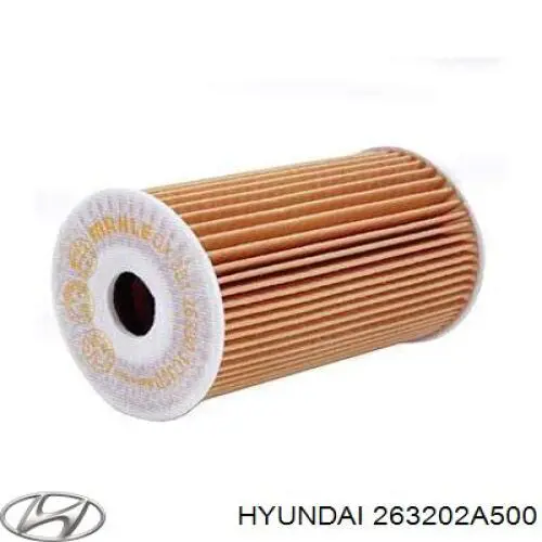Do koszyka 263202A500 Hyundai/Kia Filtr oleju