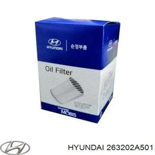 Do koszyka 263202A501 Hyundai/Kia Filtr oleju