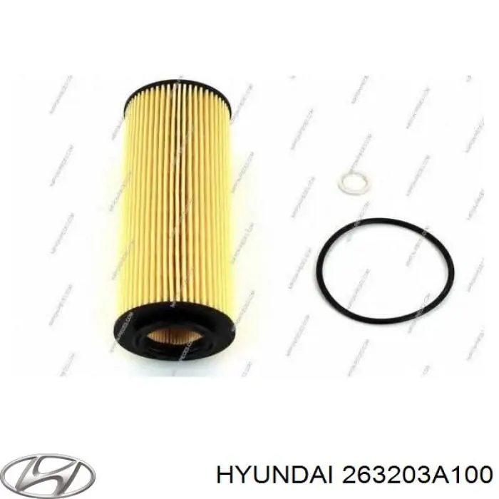 Do koszyka 263203A100 Hyundai/Kia Filtr oleju
