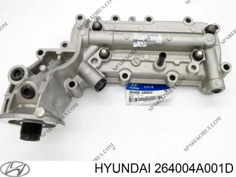 264004A001D Hyundai/Kia Chłodnica oleju, pod filtrem