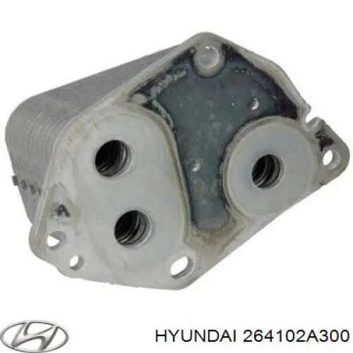 Do koszyka 264102A300 Hyundai/Kia Chłodnica oleju, pod filtrem