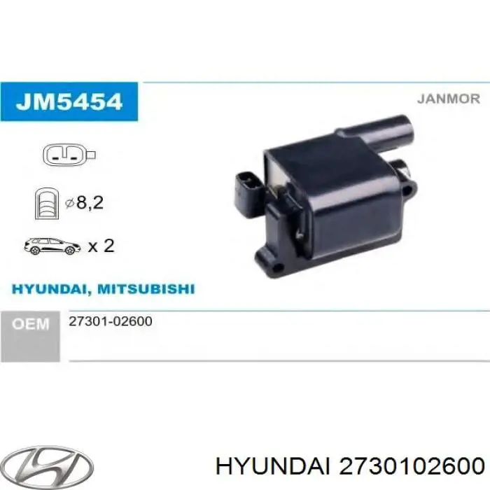 Do koszyka 2730102600 Hyundai/Kia Cewka zapłonowa