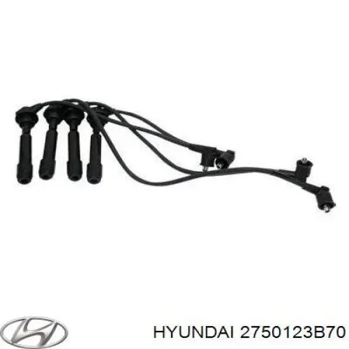 Do koszyka 2750123B70 Hyundai/Kia Zestaw przewodów wysokiego napięcia